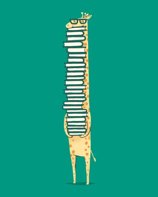 "A Book Lover" I Love Doodle