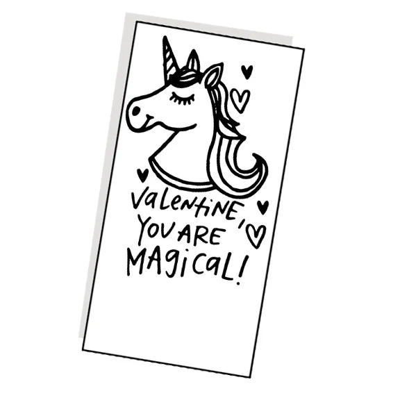 Magical Unicorn Valentines.