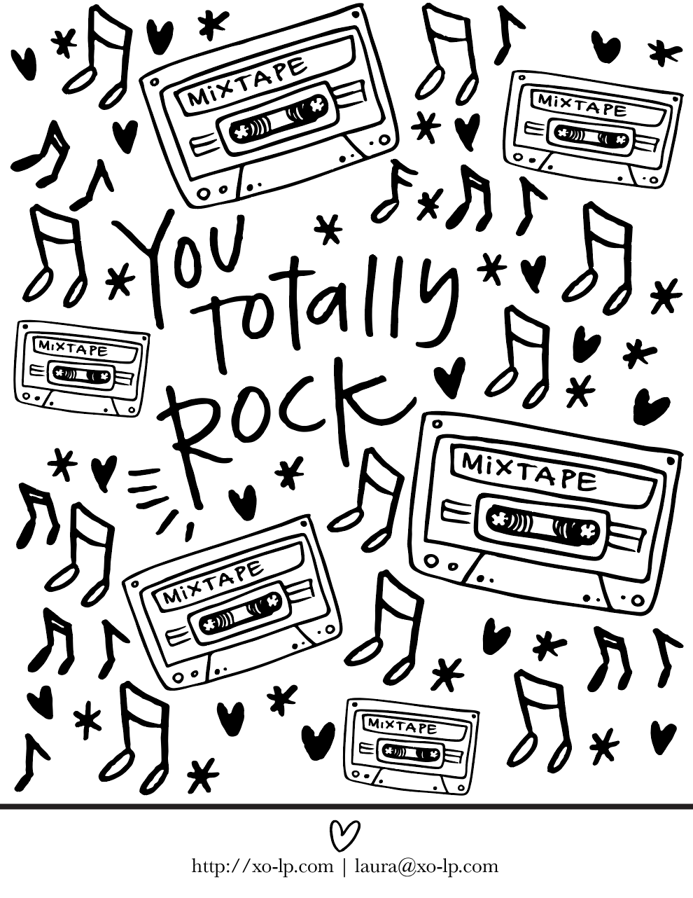 You Totally Rock Printable