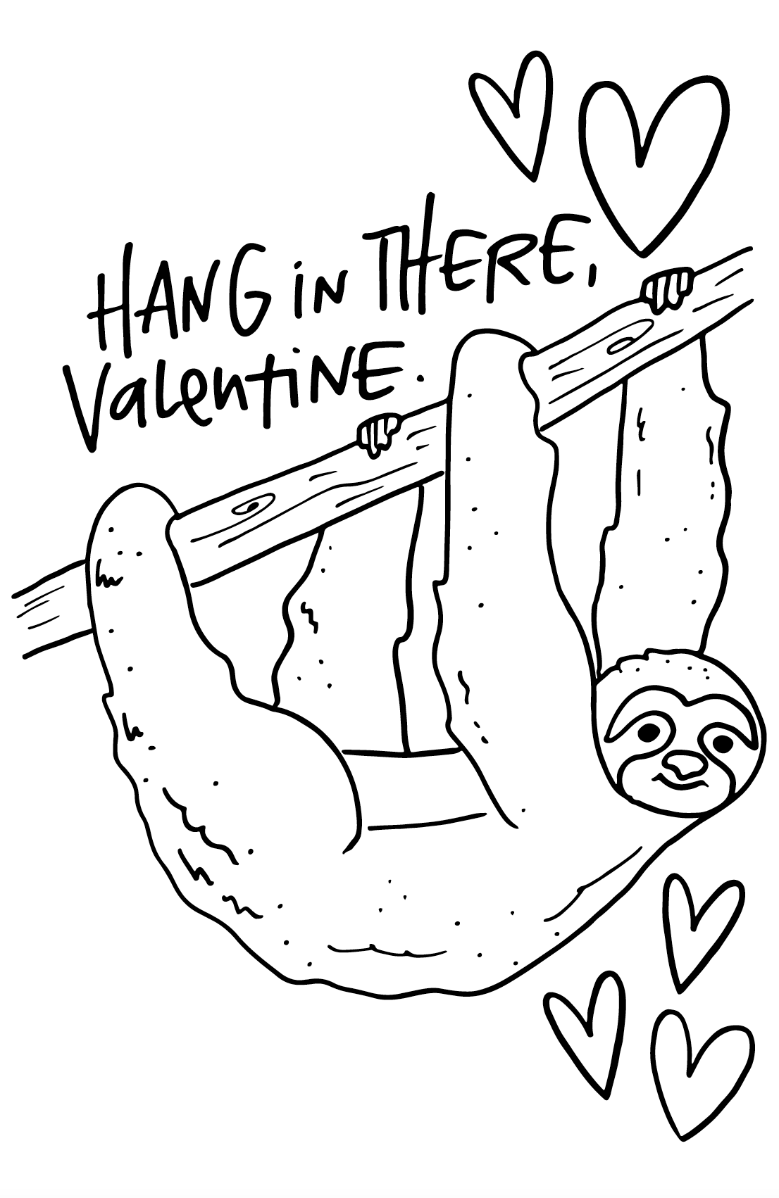 Sloth Valentines