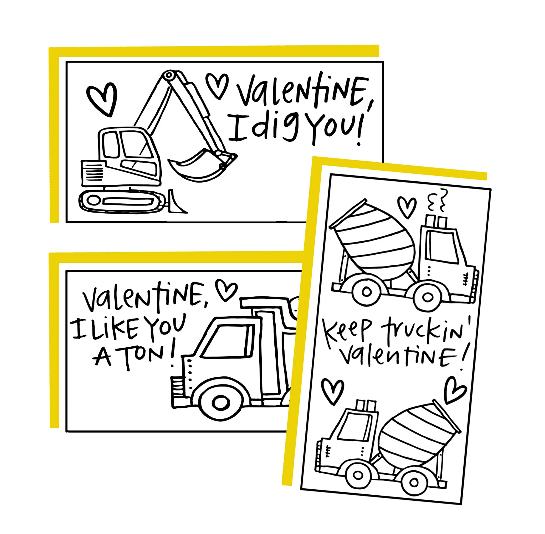 Truck Valentines