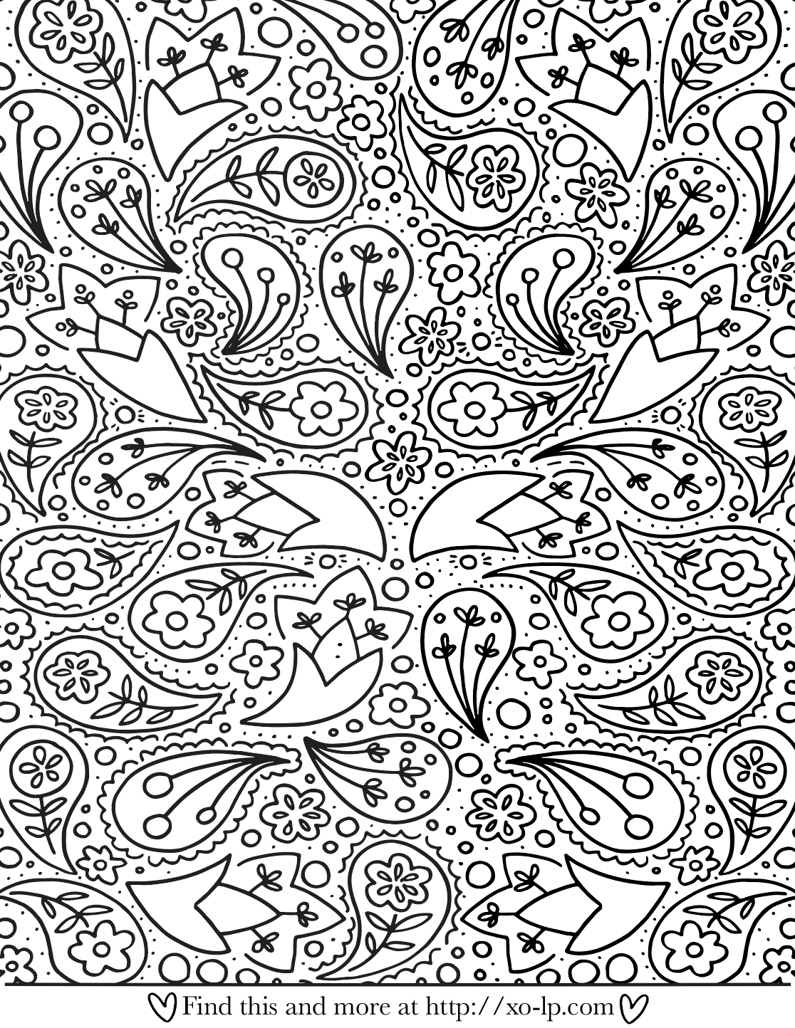 Printable Coloring Pages — XO-LP