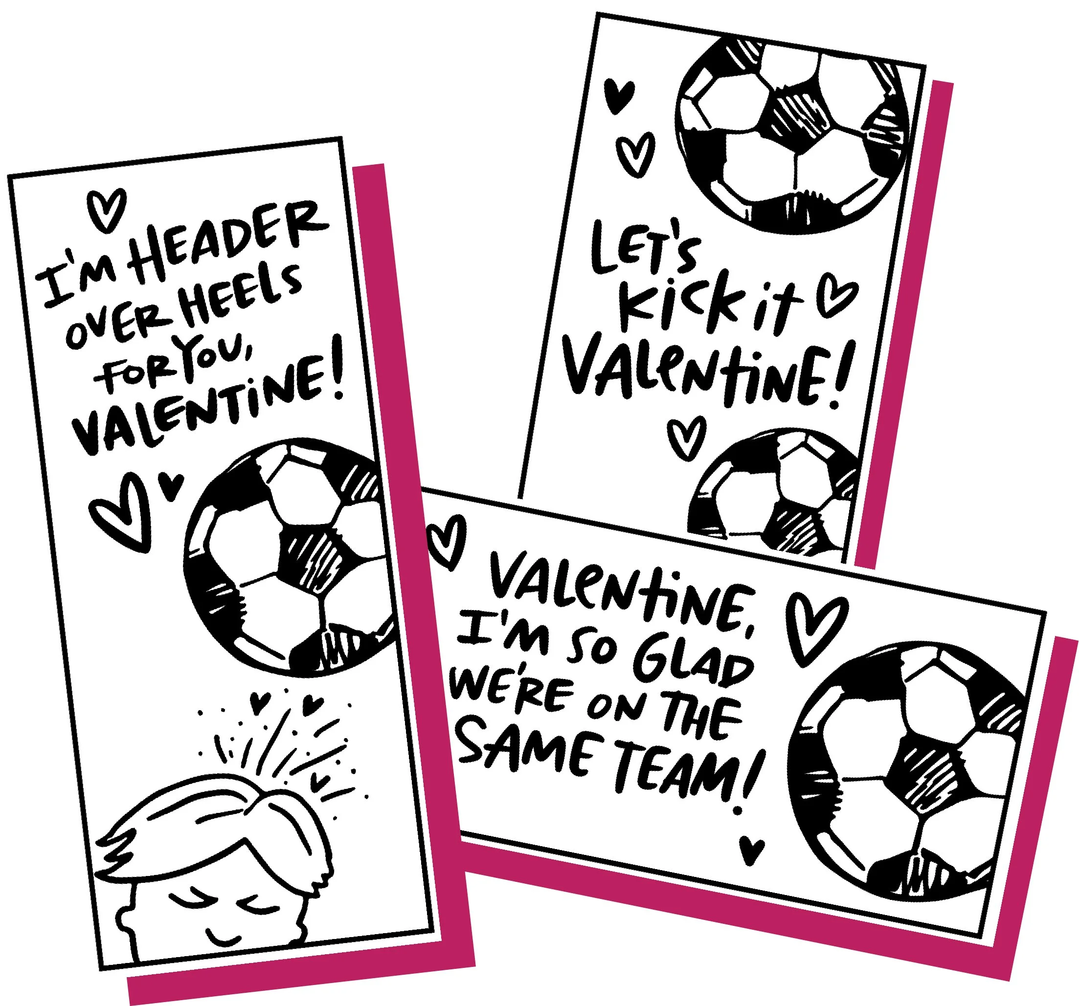 Soccer Valentines Printable | Printable Valentine’s Day Cards