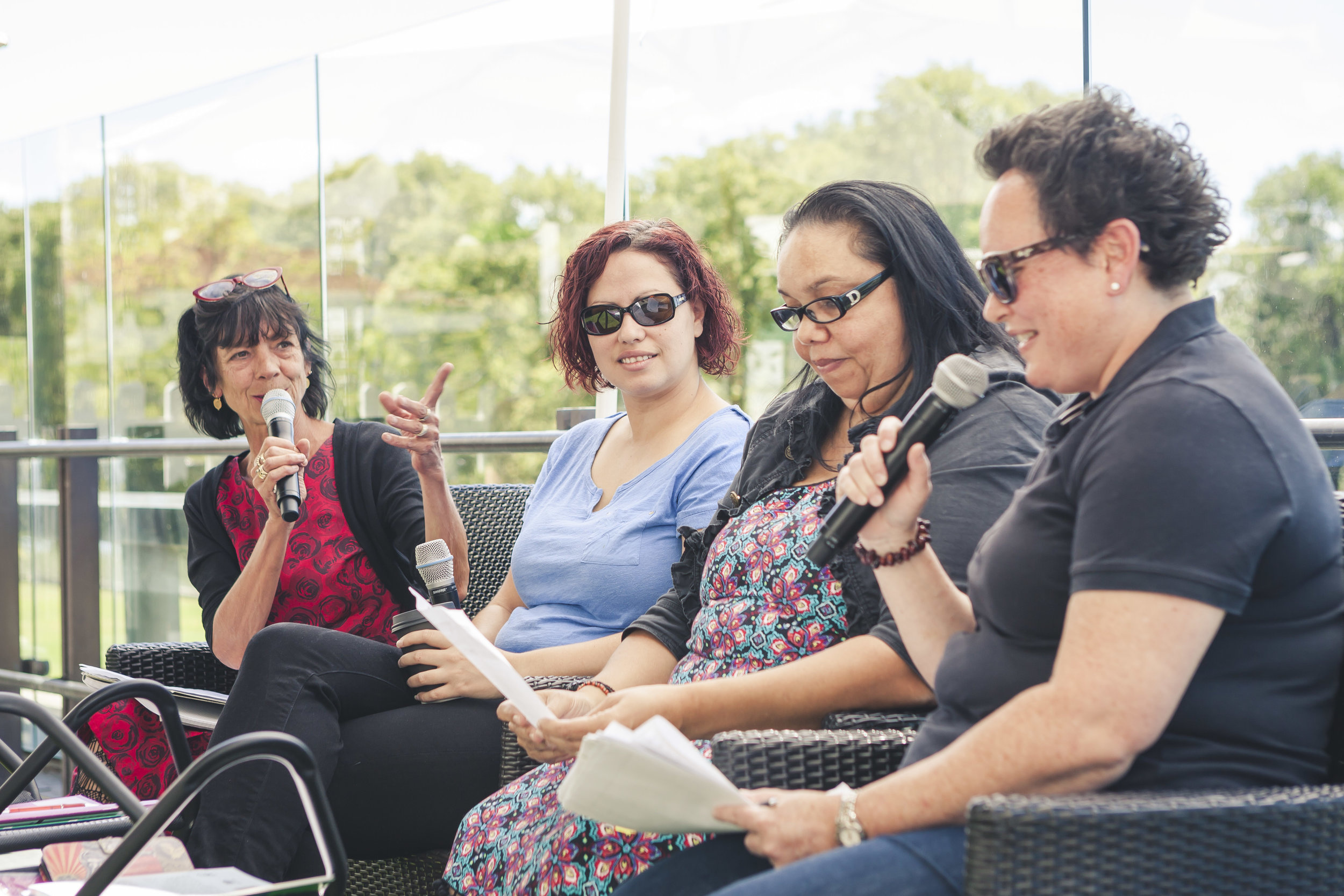 Us Mob Writing panel - Yarnin' Up - at the National Library of Australia. Image: Dream