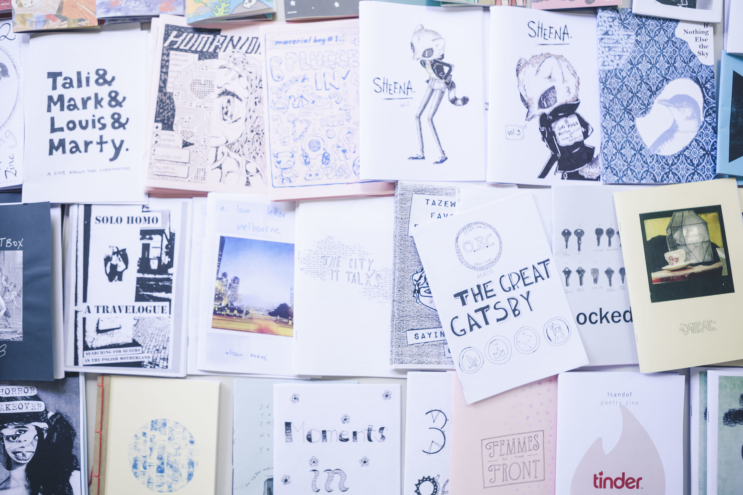 Shot of Sticky Institute stall at Noted’s Independent Publishing Fair. Image: Dream Pieces.
