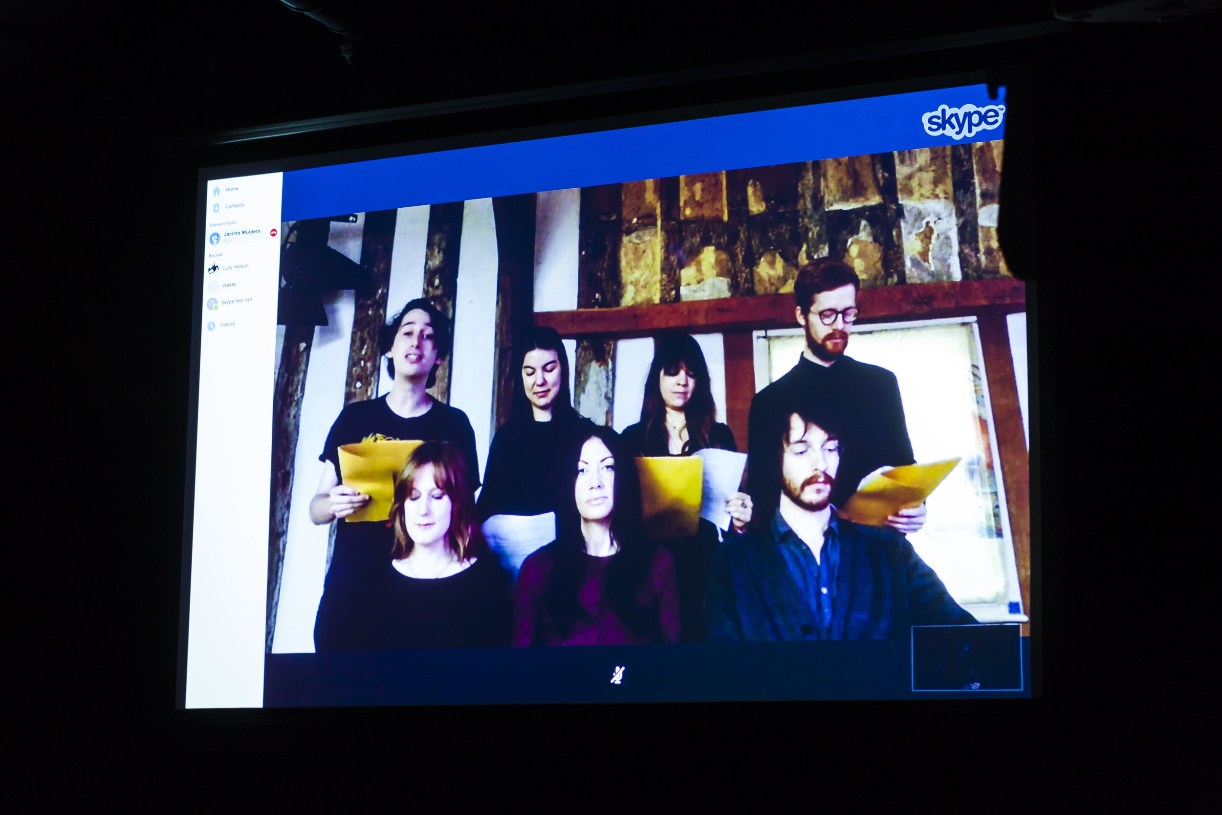 A Morning/ Evening in Norwich/ Canberra live streamed event connecting two cities, curated by Jacinta Mulders. Image: Dream Pieces