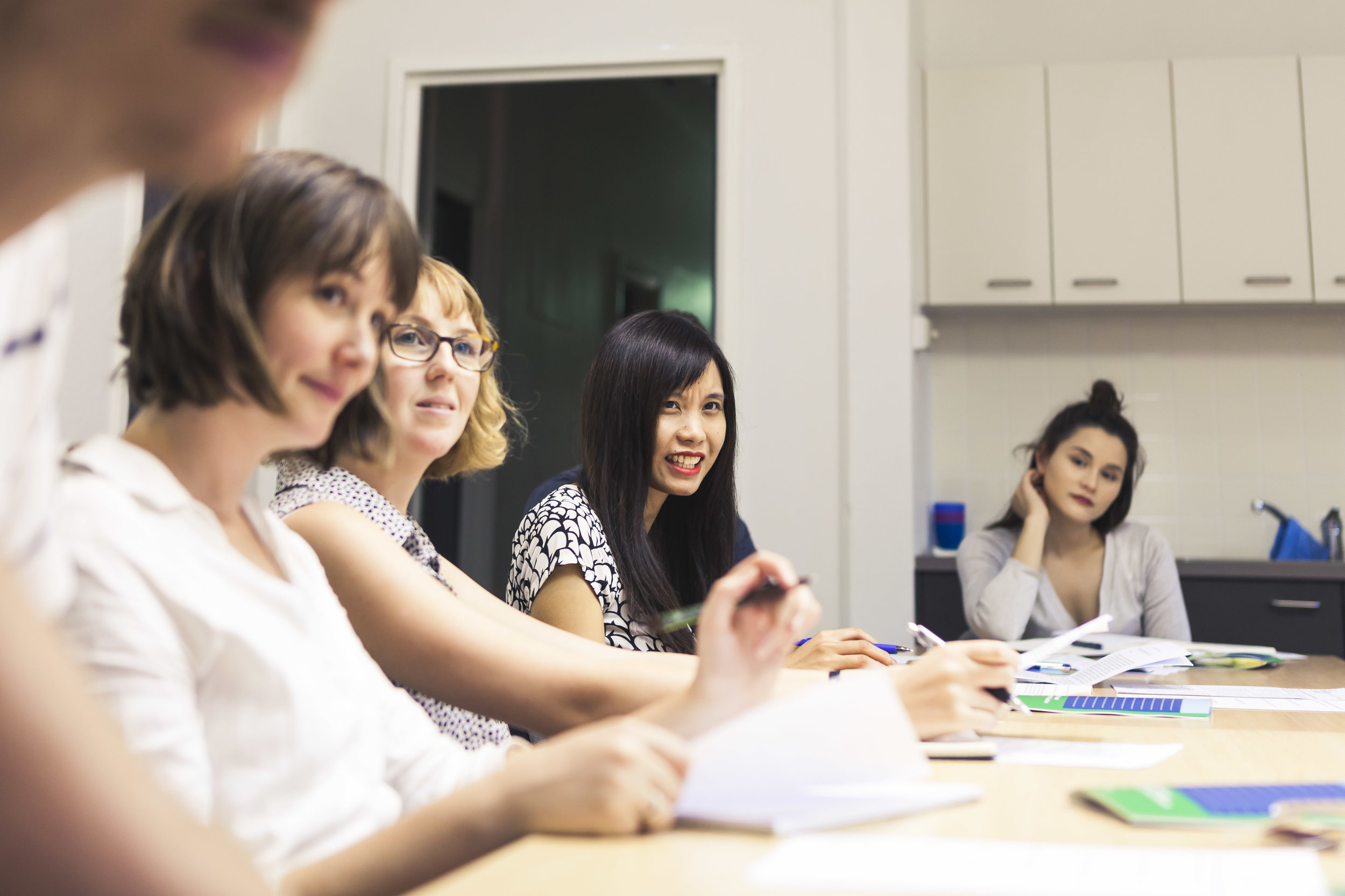 This photo was taken at one of our workshops. Jess Oliver (the lady in the foreground) actually curated the WORDS digital exhibition for Noted in 2015. Don’t have a picture for that. Image: Dream Pieces.