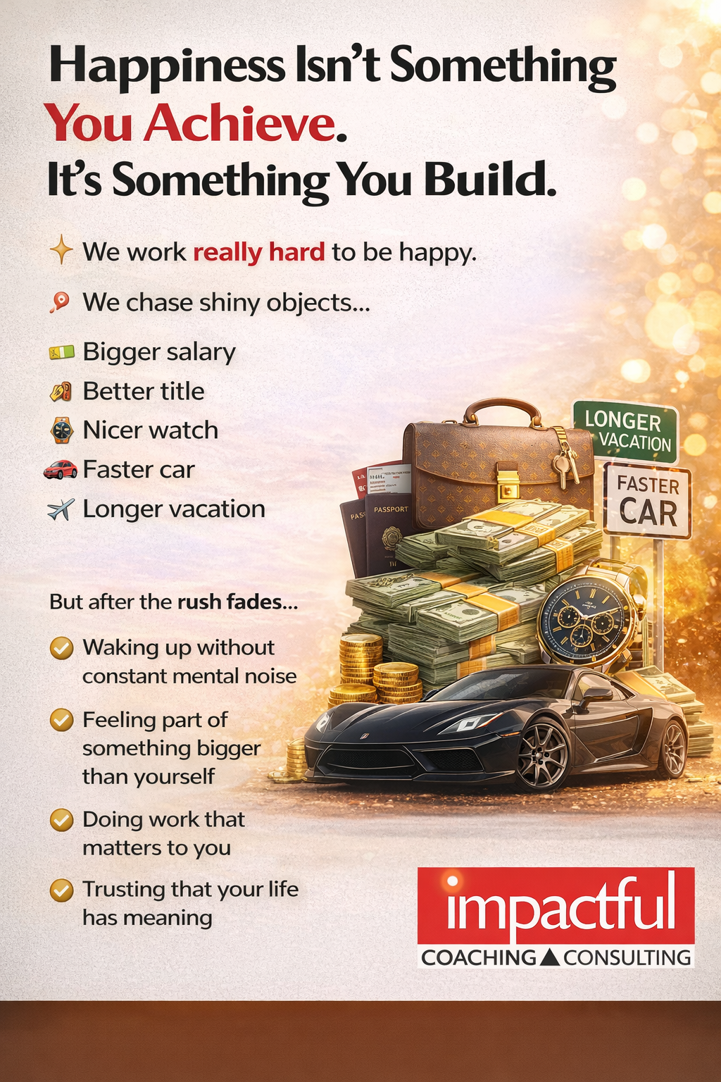 Happiness Isn’t Something You Achieve. It’s Something You Build.