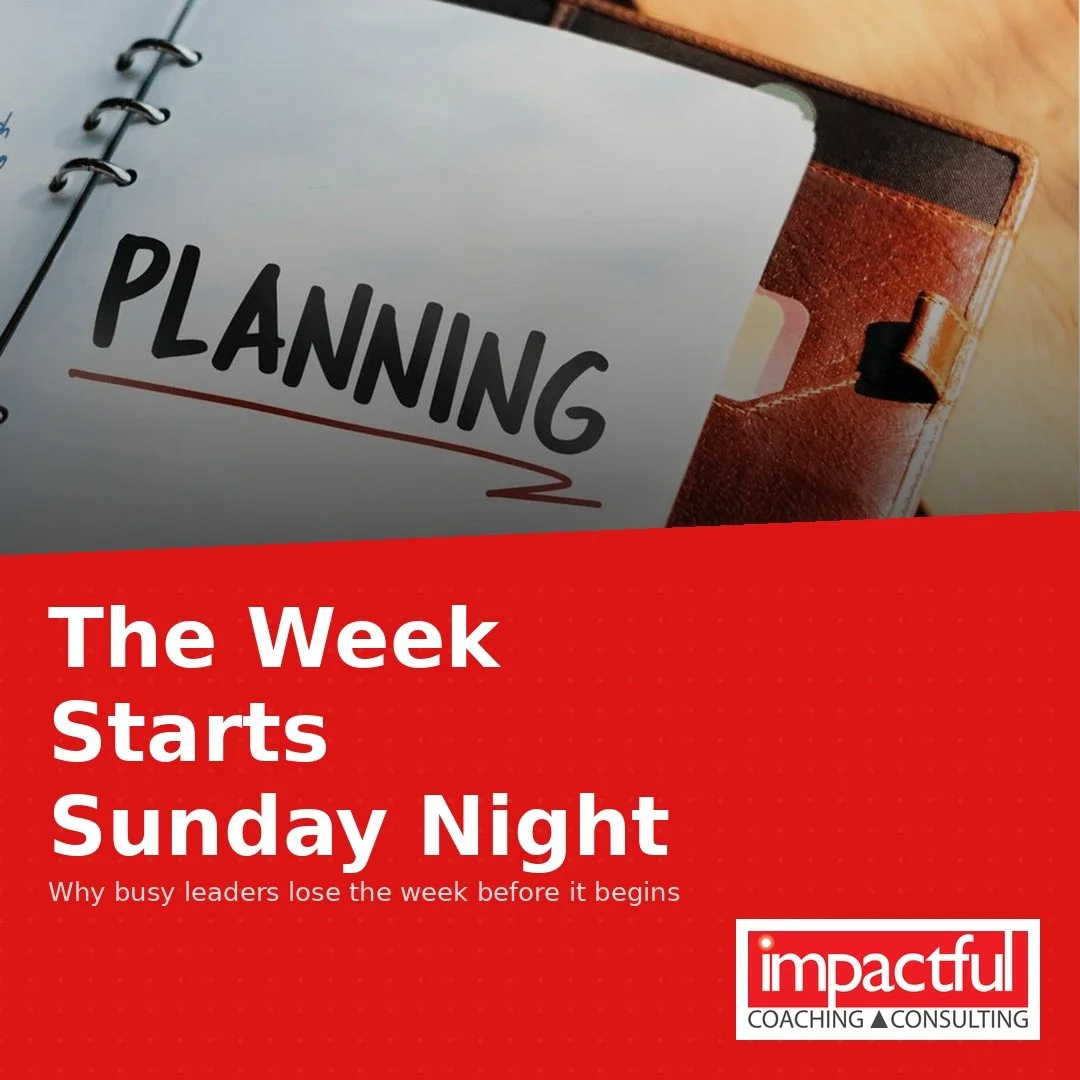 The Week Starts Sunday Night (Not Monday Morning)