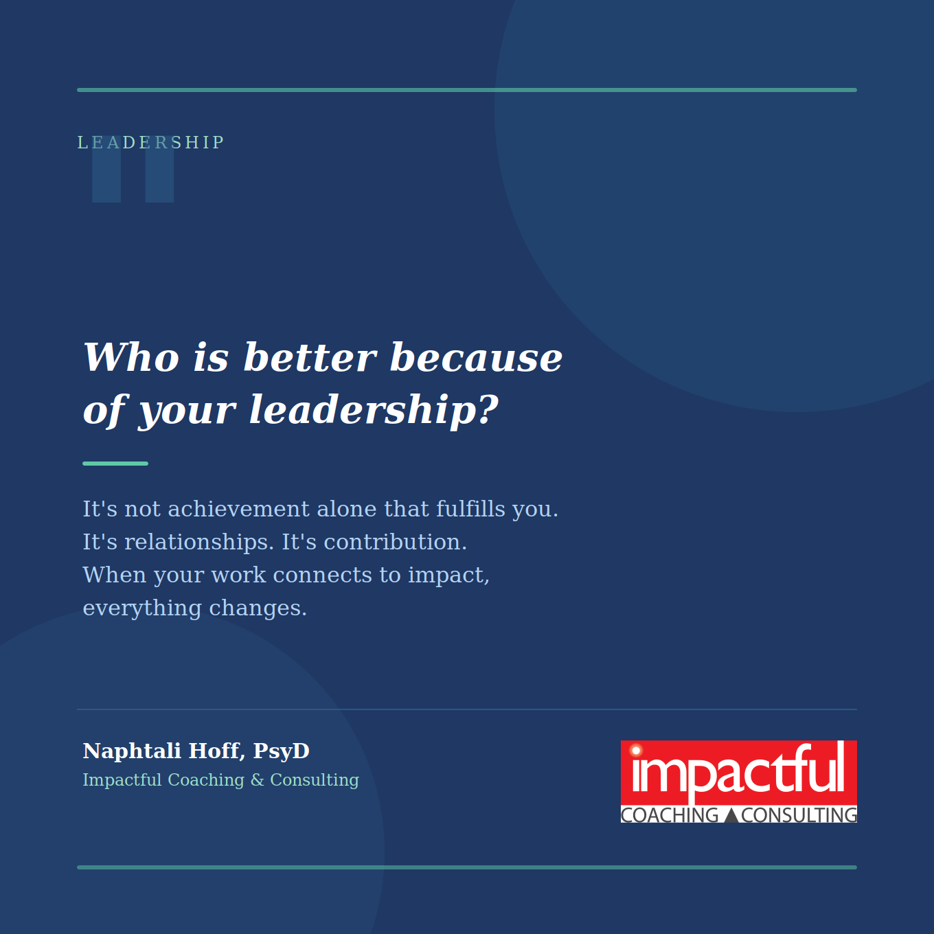 Why Success Without Contribution Feels Empty