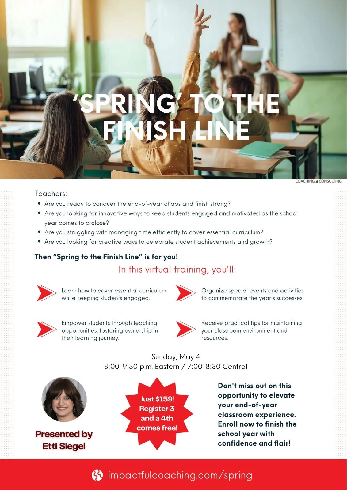 Spring to the Finish Line