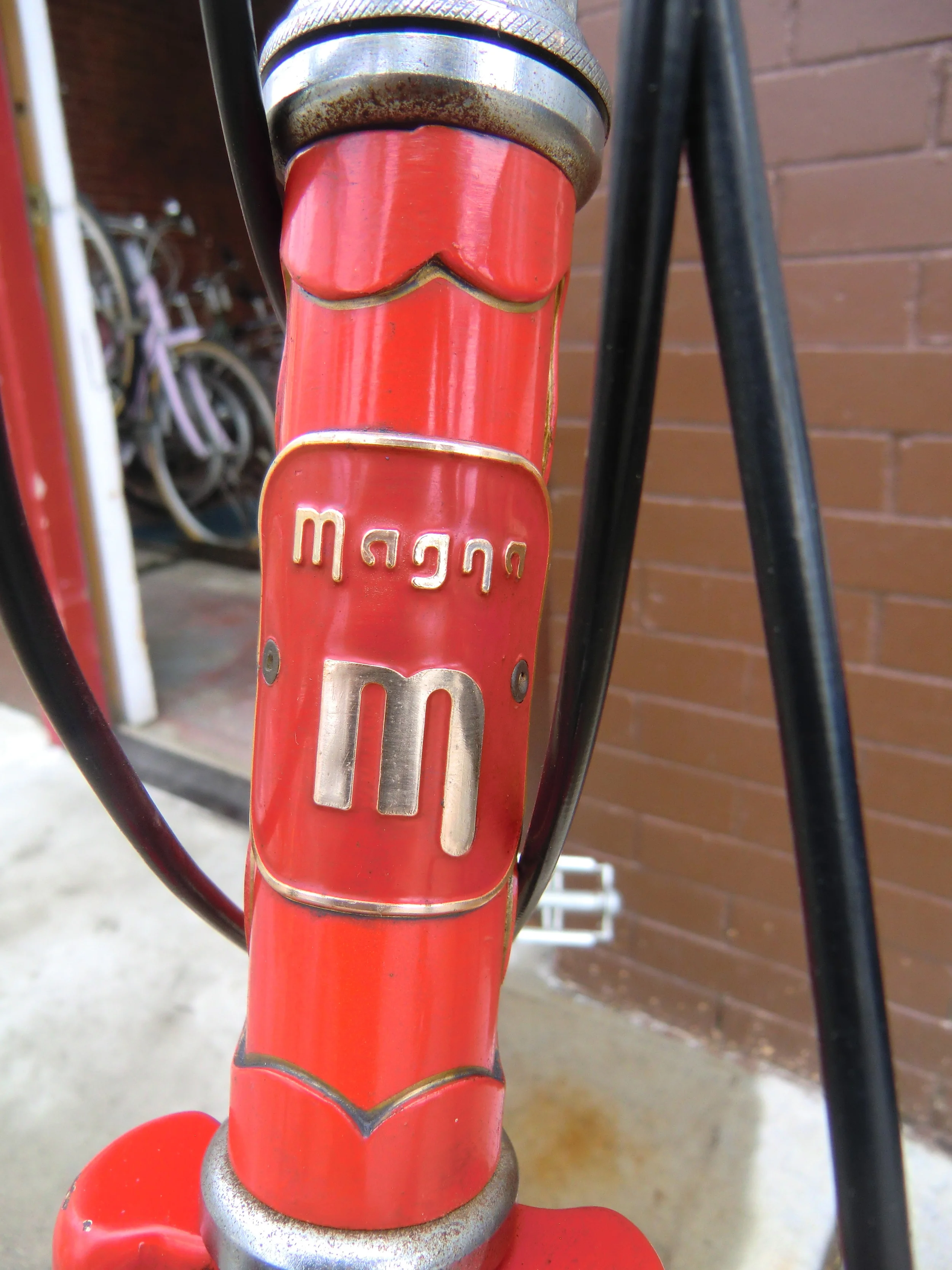 lugged steel frame and fork.