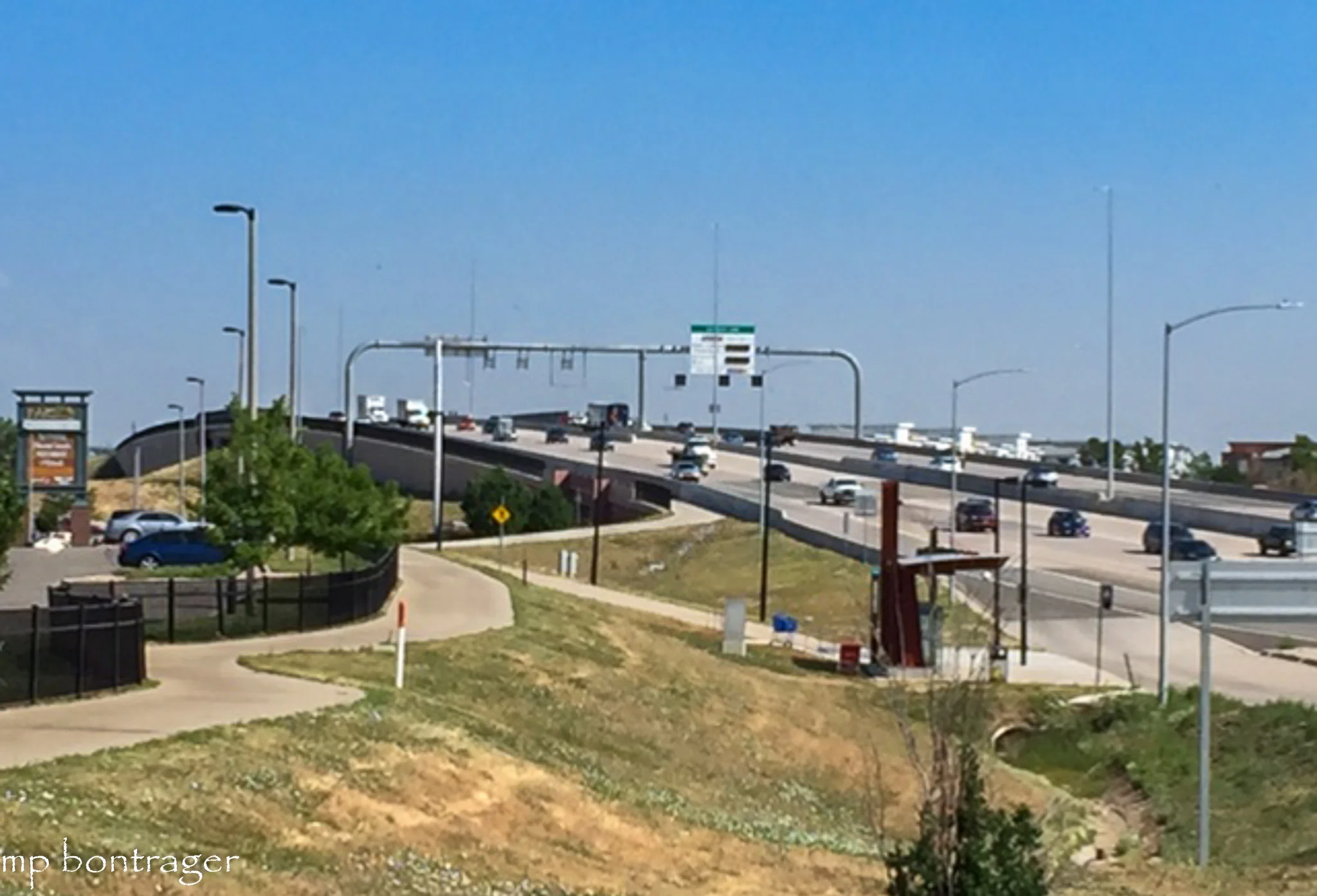 busy interchange the Bikeway traverses