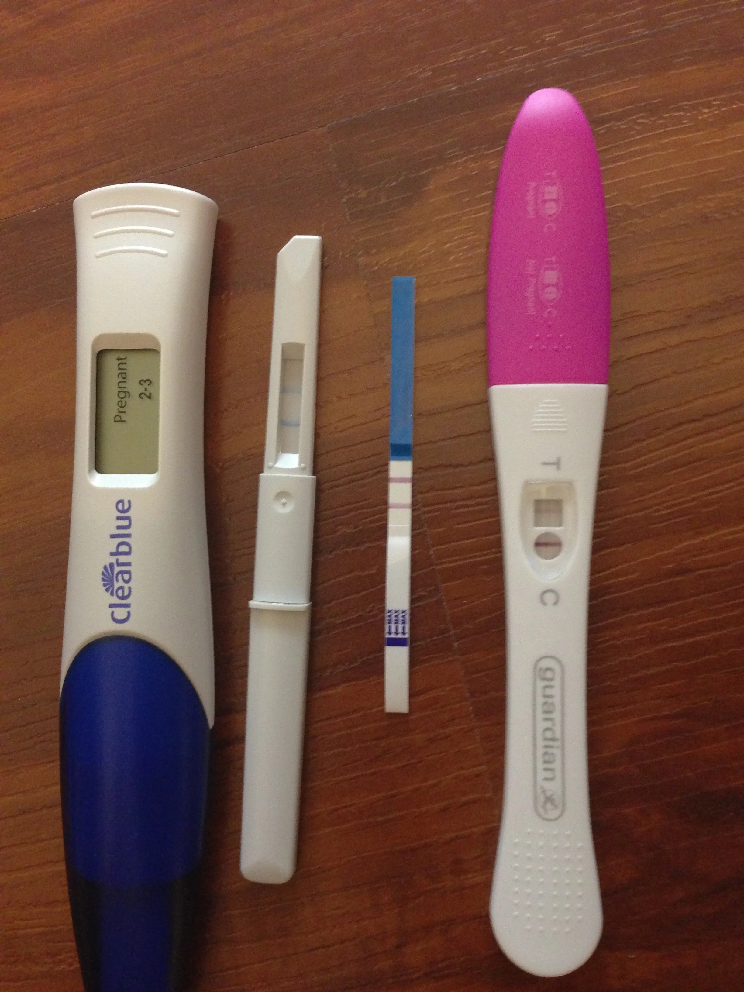 From left to right: 4th, 3rd, 1st, 2nd test that I took that day