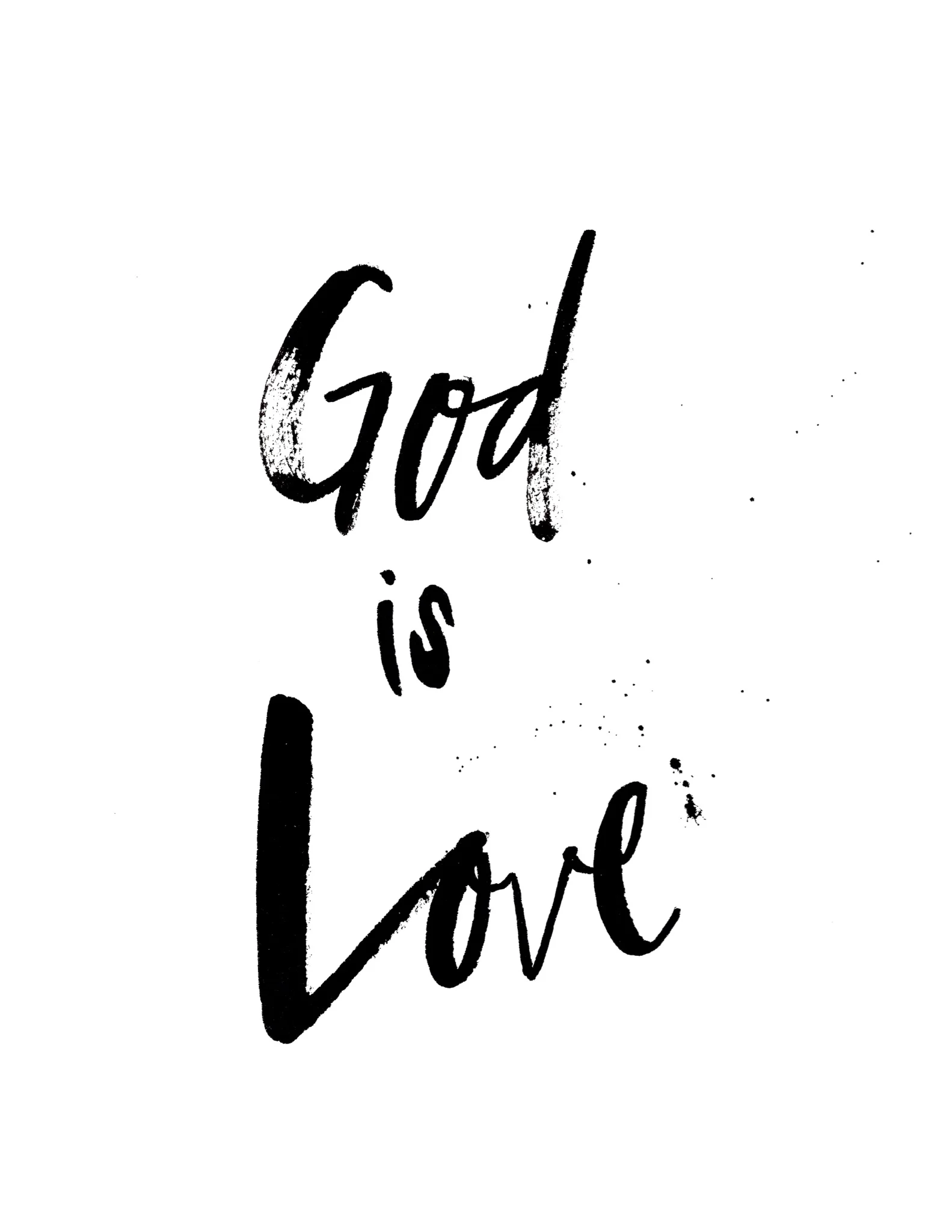 God is Love Art Print