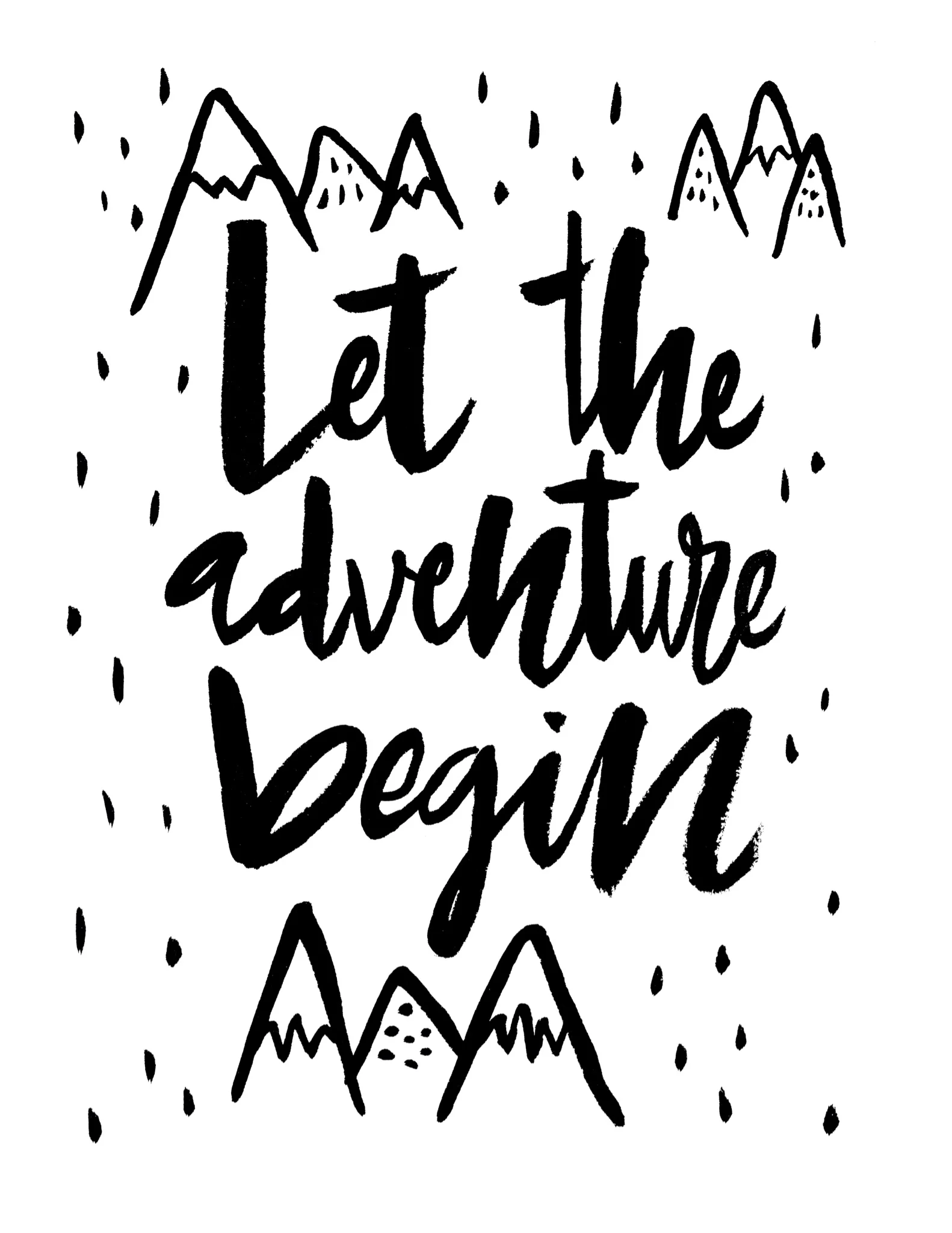 Let the Adventure Begin Art Print