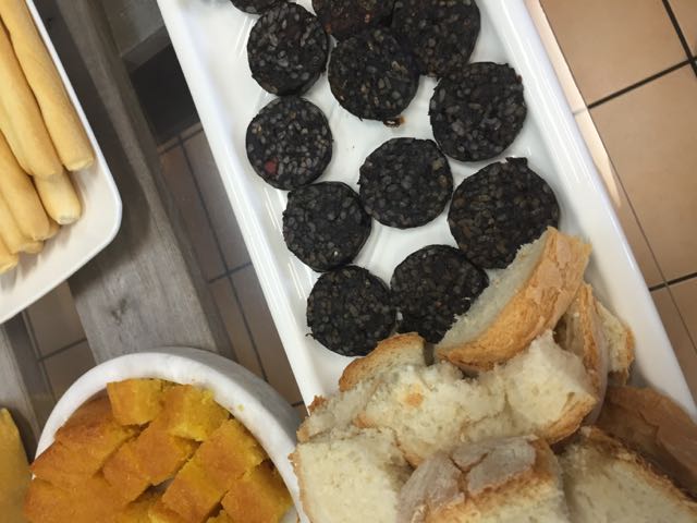 Ok, now onto the food provided. A delicious blood sausage, normally I am not a fan but this was really very good.
