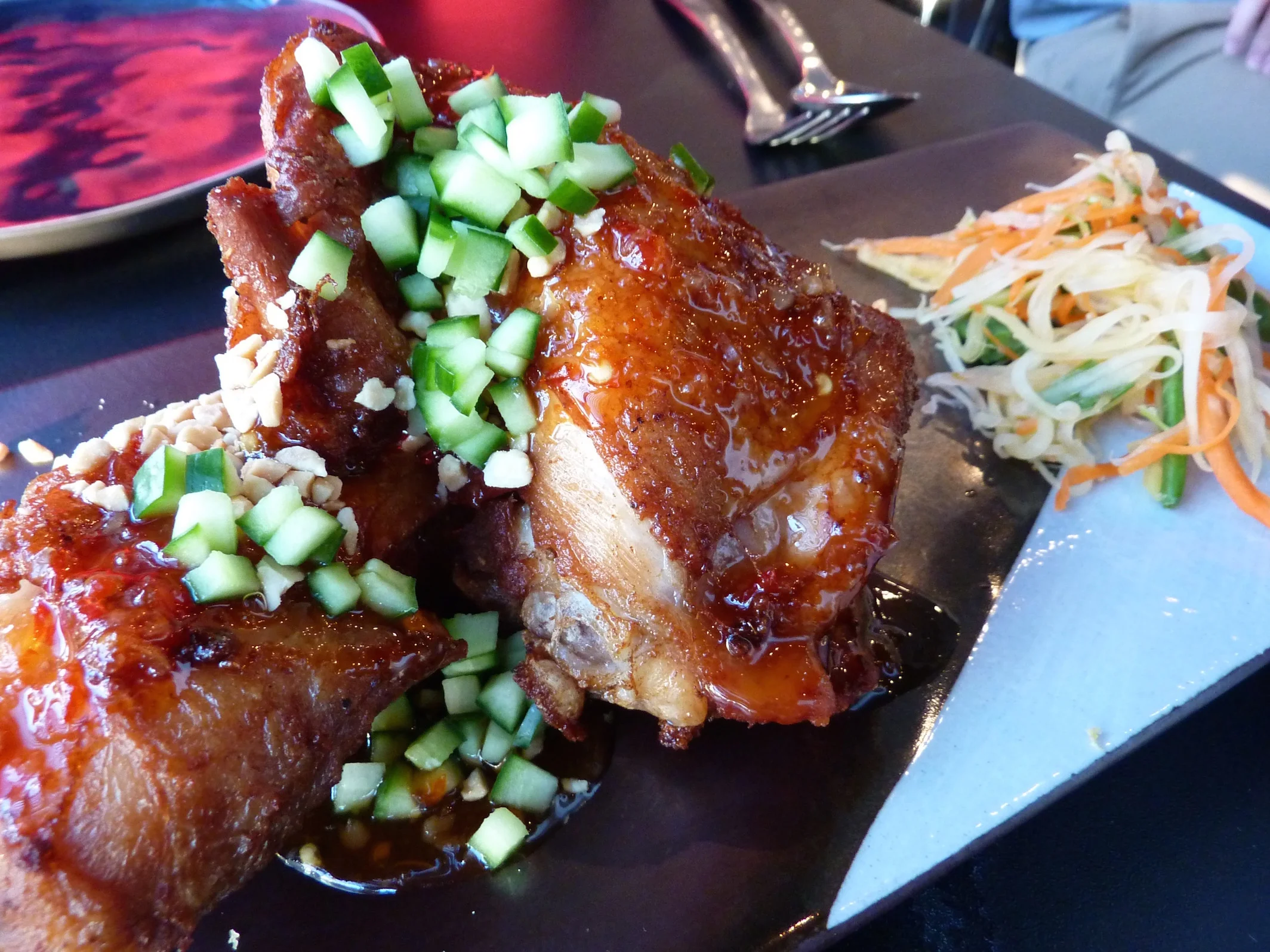The BBQ Chicken and salad another favourite