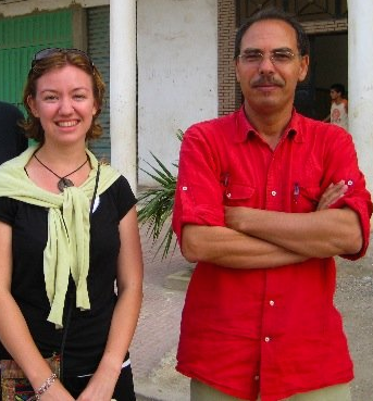 Monjib and I many moons ago, in 2008, on a trip to visit his mother.