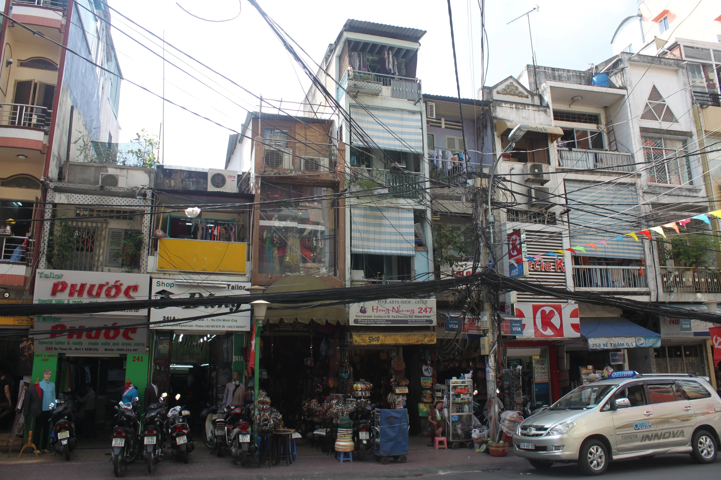 A typical Saigon street.