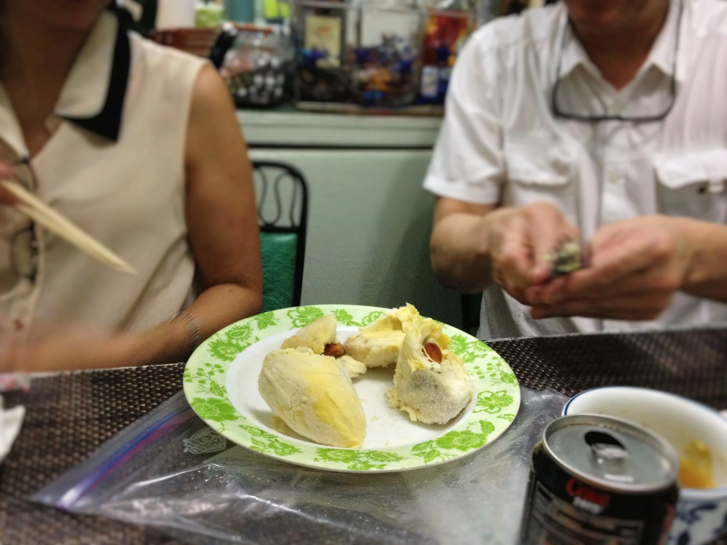when frozen, durian is less offensive to the nose but still potent!