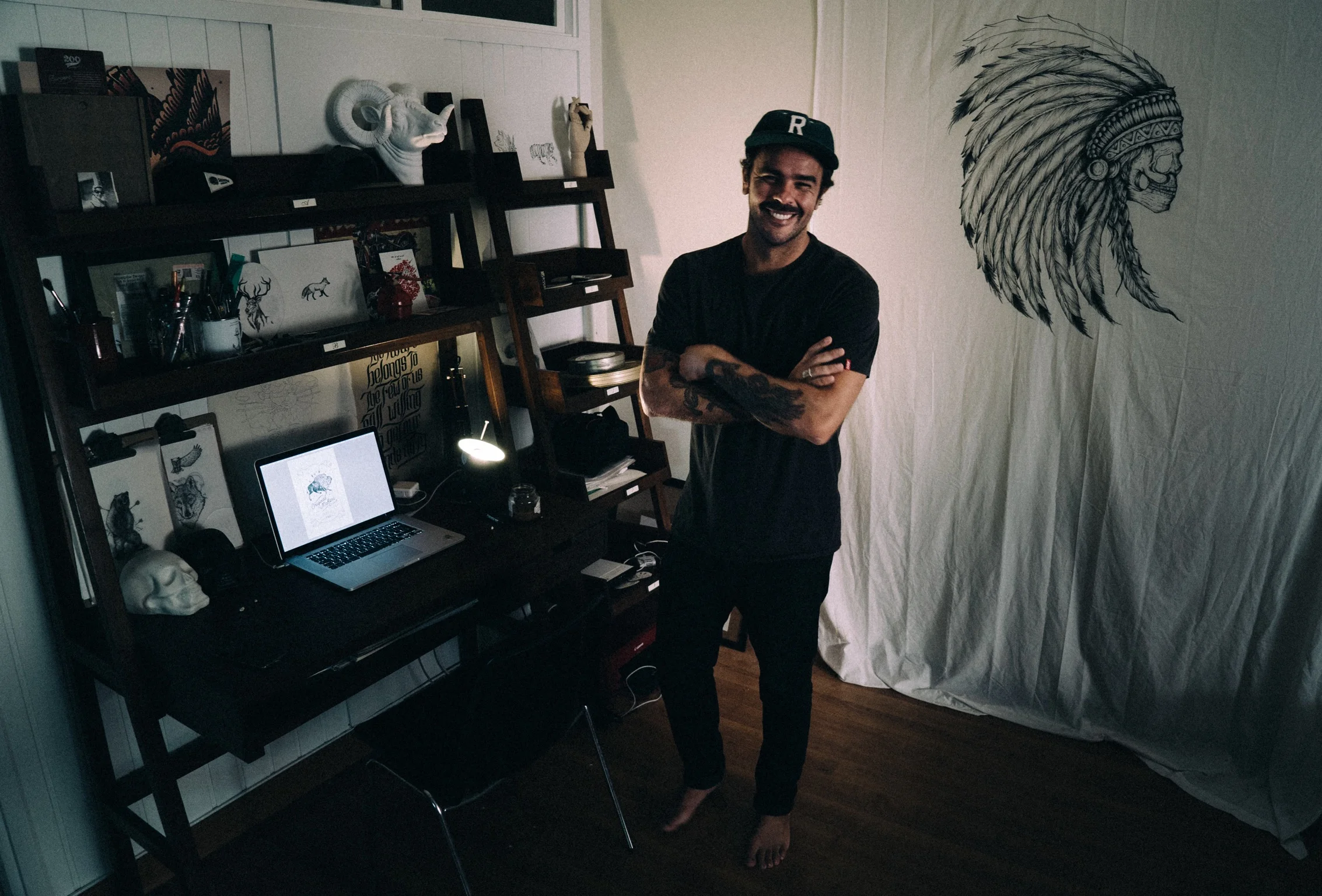 Live from the stage/my workspace - Photo by Ivan Monagas