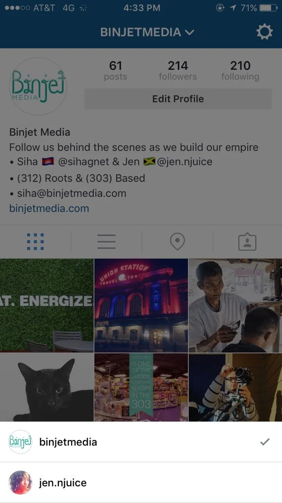 Account switching on Instagram!
