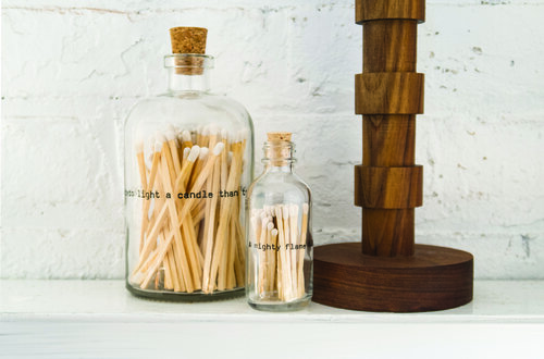 Decorative Matches in Glass Bottle — The Ecoporium