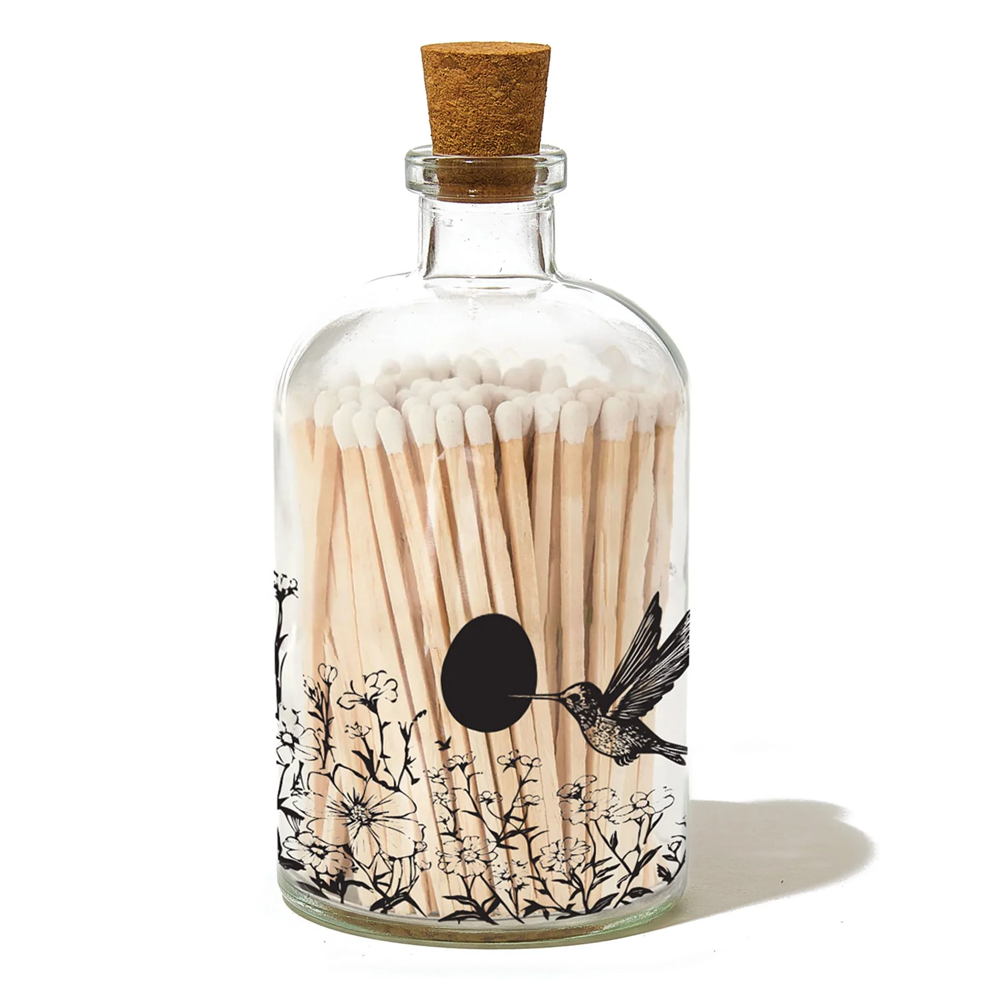 Hummingbird Apothecary Match Bottle