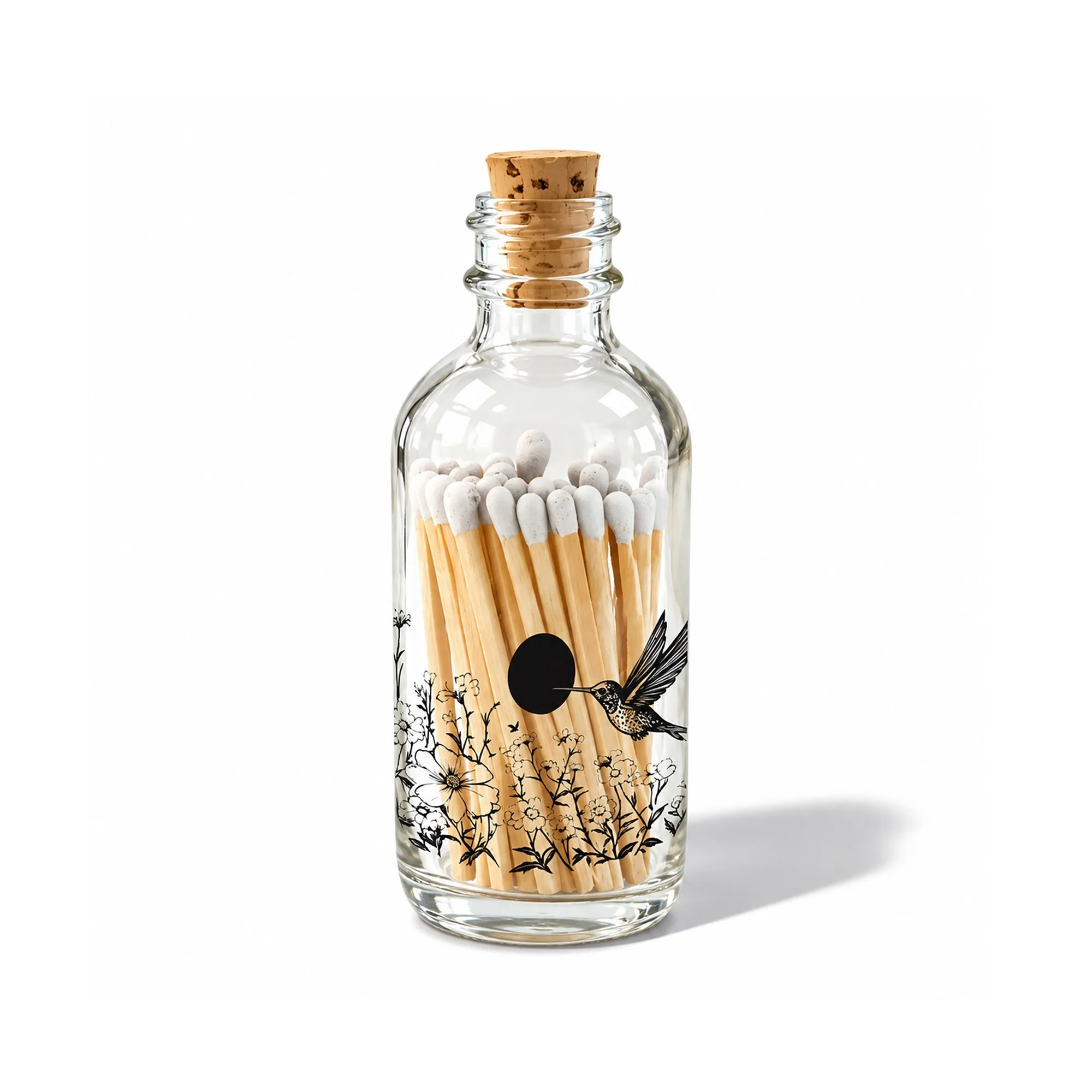 Hummingbird Mini Apothecary Match Bottle