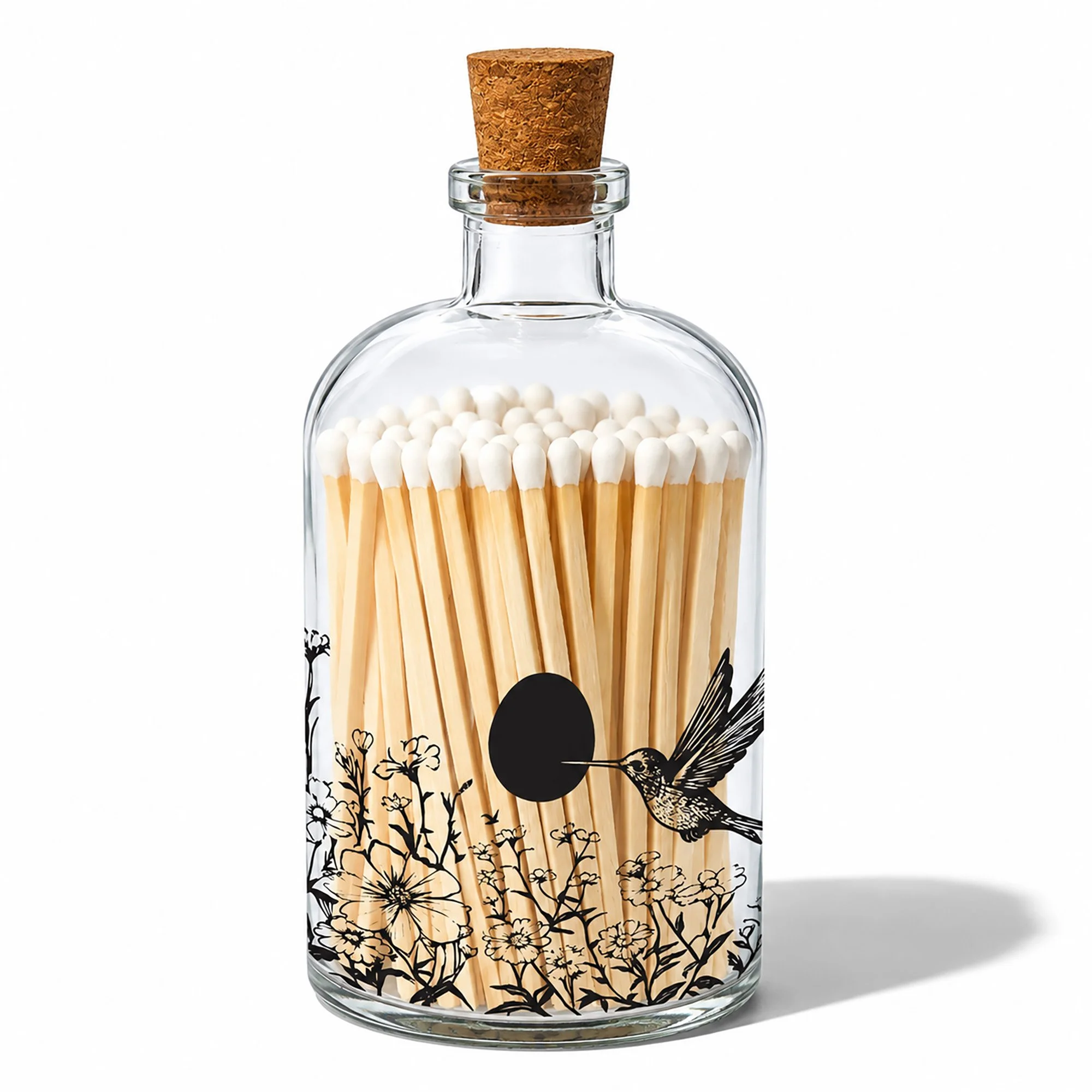 Hummingbird Apothecary Match Bottle