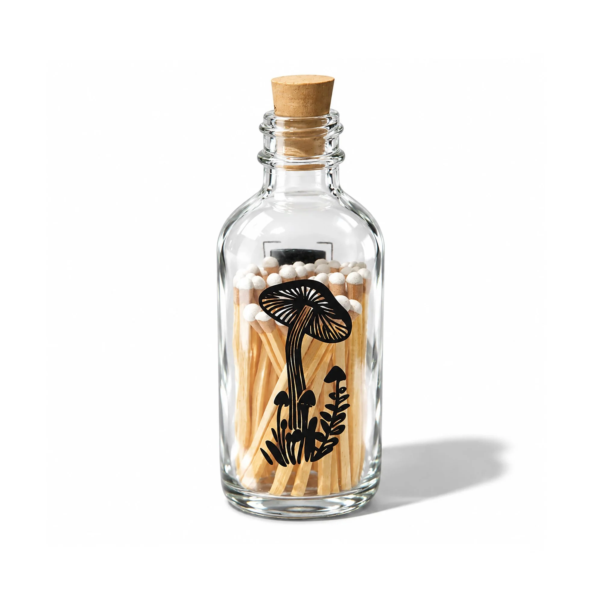 Mushroom Mini Apothecary Match Bottle