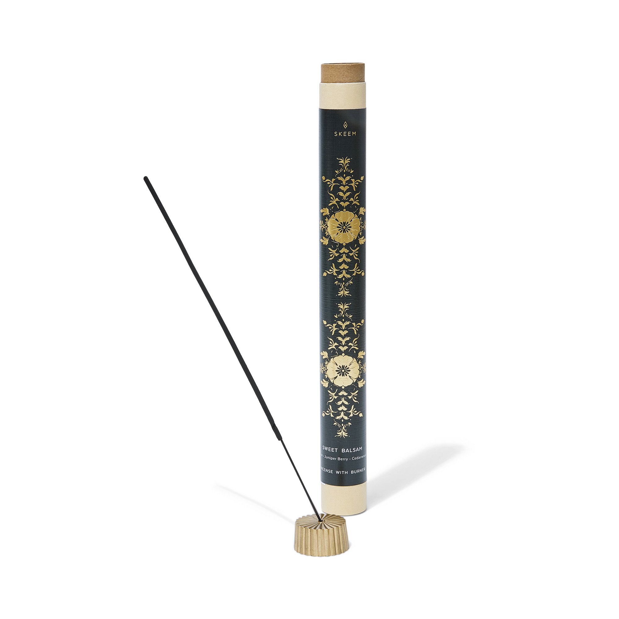 Sweet Balsam Gilded Incense with Brass Holder