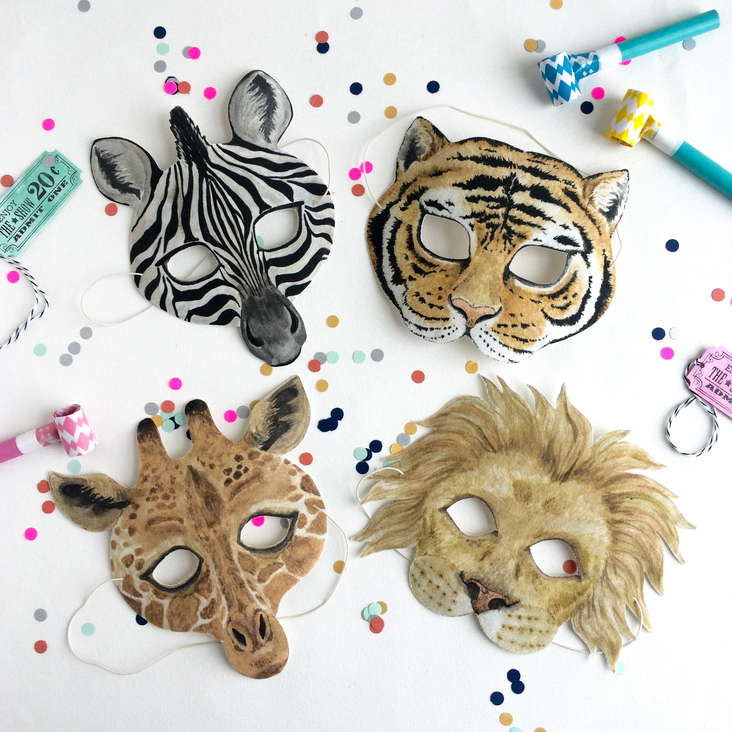 The making of Children's Circus Animal Masks — Wonderful Collective The making of Children's Circus Animal Masks — Wonderful Collective