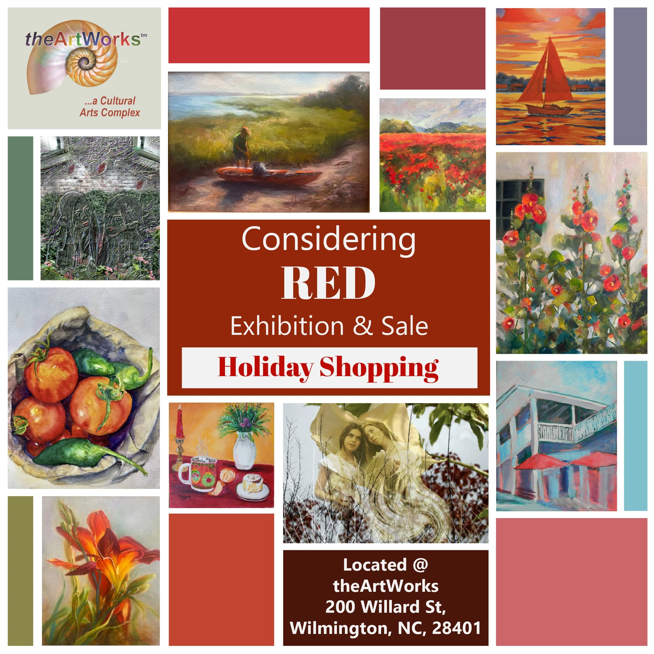 "Considering RED" Art Show and Exhibition in Gallery Verrazzano