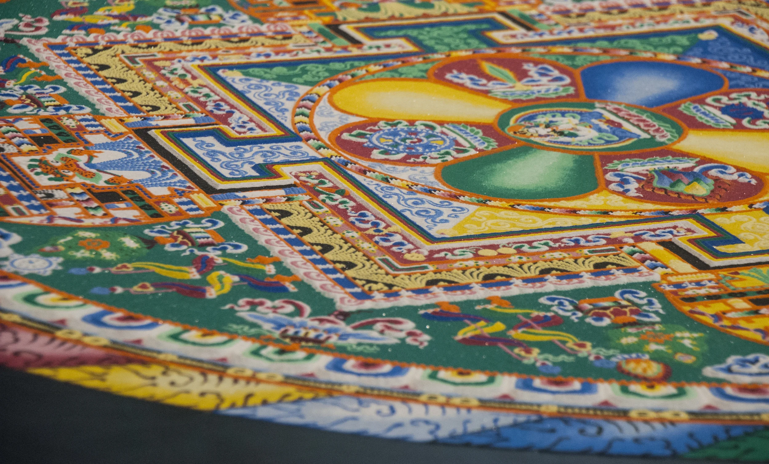 The Sand Mandala before its deconstruction