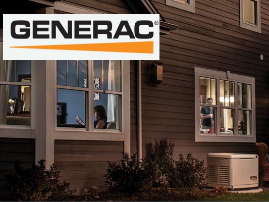   Generac offers a wide range of air-cooled home standby systems. Ranging from 8kw to 22kw, these units operate off of your home’s existing Natural Gas or Propane fuel.  