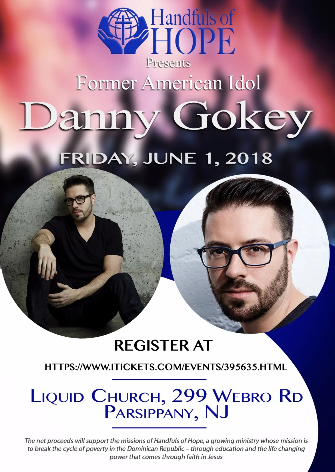 Handfuls of Hope Presents Danny Gokey in Concert