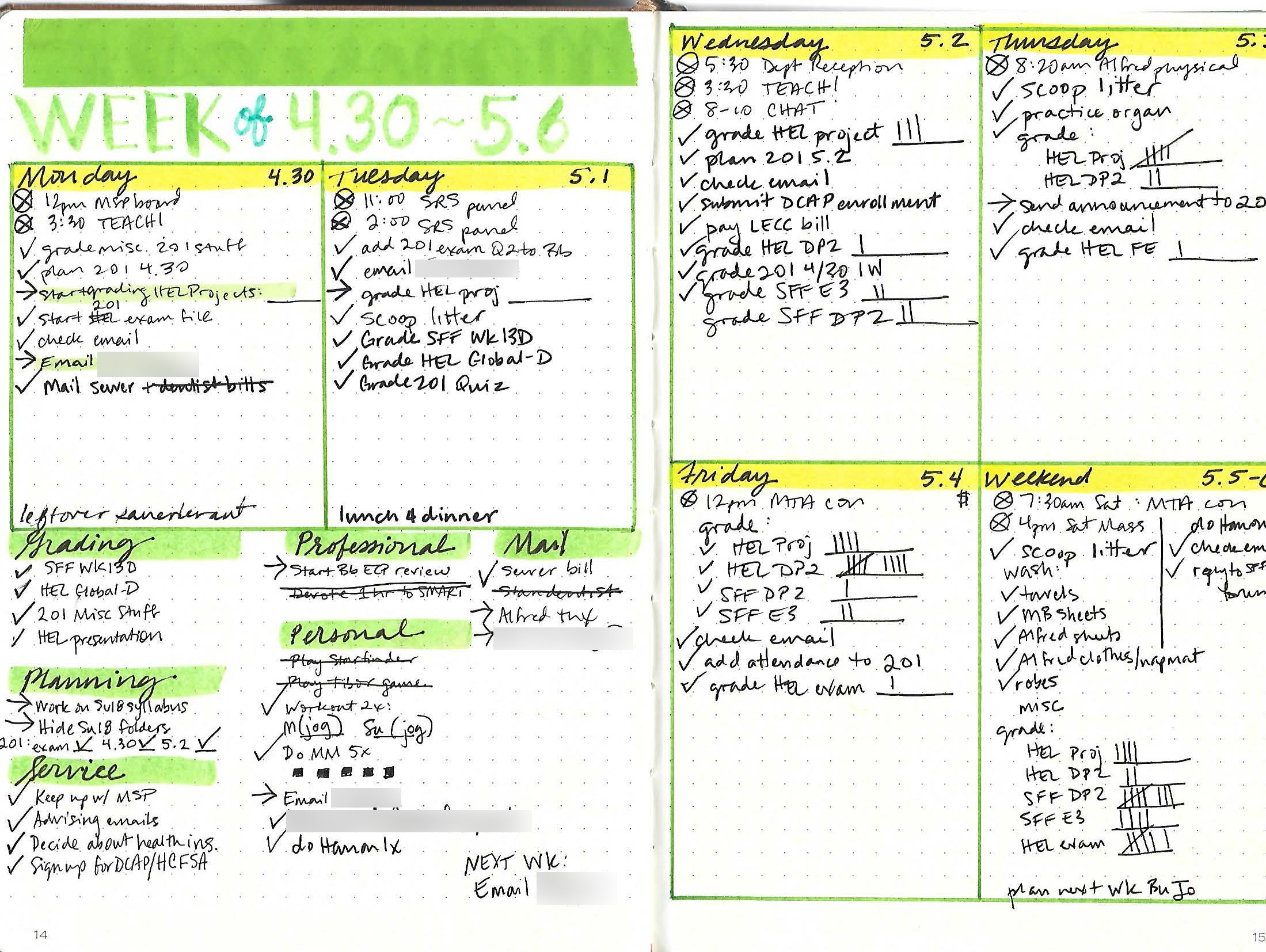 Using A Combined Weekly Daily Bullet Journal Spread Katie Using A Combined Weekly Daily Bullet Journal Spread Katie