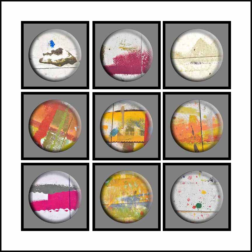 GRID 8: SOLID BACKGROUND ABOVE TOP ROW: LEFT TO RIGHT- 58, 57, 59; MIDDLE ROW: LEFT TO RIGHT- 55, 50, 54; BOTTOM: LT. > RT- 56, 48, 61.