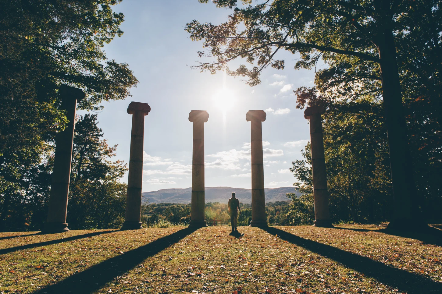 The Columns at the top of Museum Hill