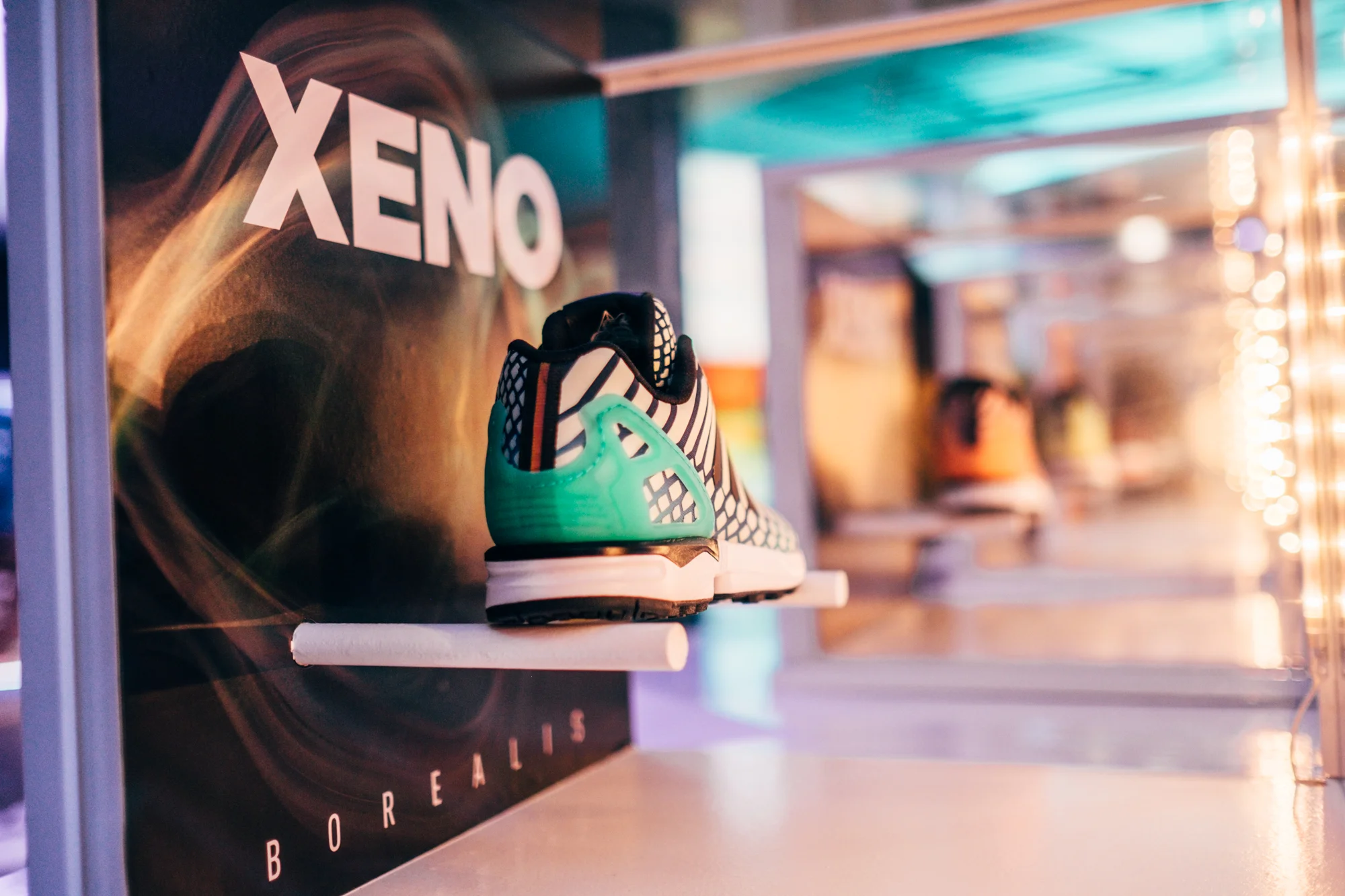 New adidas Xeno Borealis on display at the adidas Vault