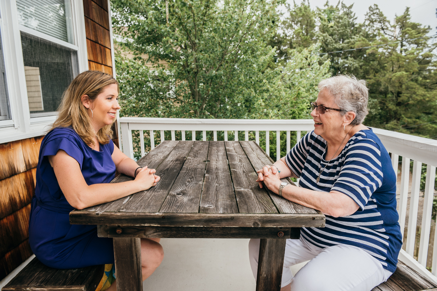Jen, with her mother, Mary who found the lapotp in her basement last year. 