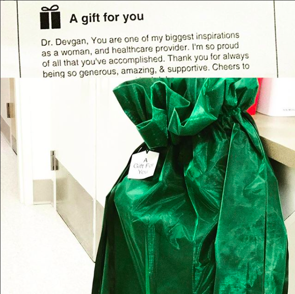 Gift came from a fellow healthcare professional
