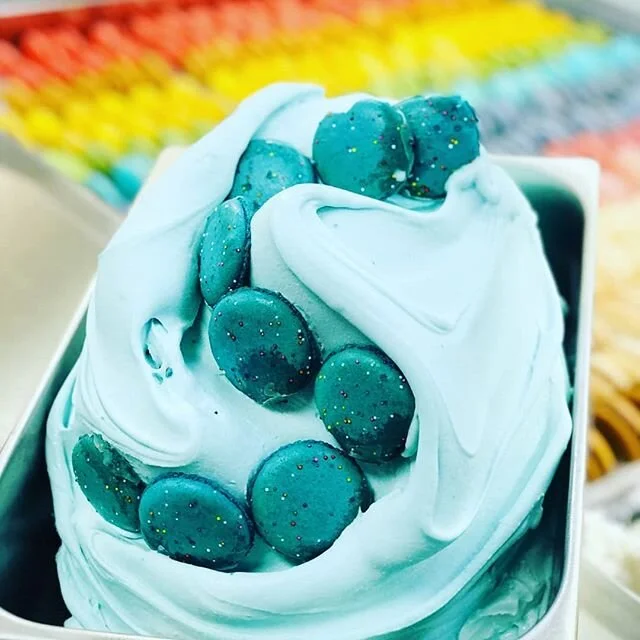 🚨📣LIMITED TIME FLAVOR📣🚨
.
.
BIRTHDAY CAKE 🍰🔵 MACARON GELATO @horrocksmarket in Kentwood only! This will go VERY fast! Get it while it's hot 🔥🍦