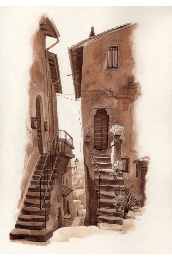 Fred Lynch - Twin Stairs in Vitorchiano.jpg