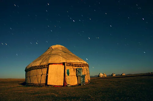 This is a yurt...in case you didn't know.