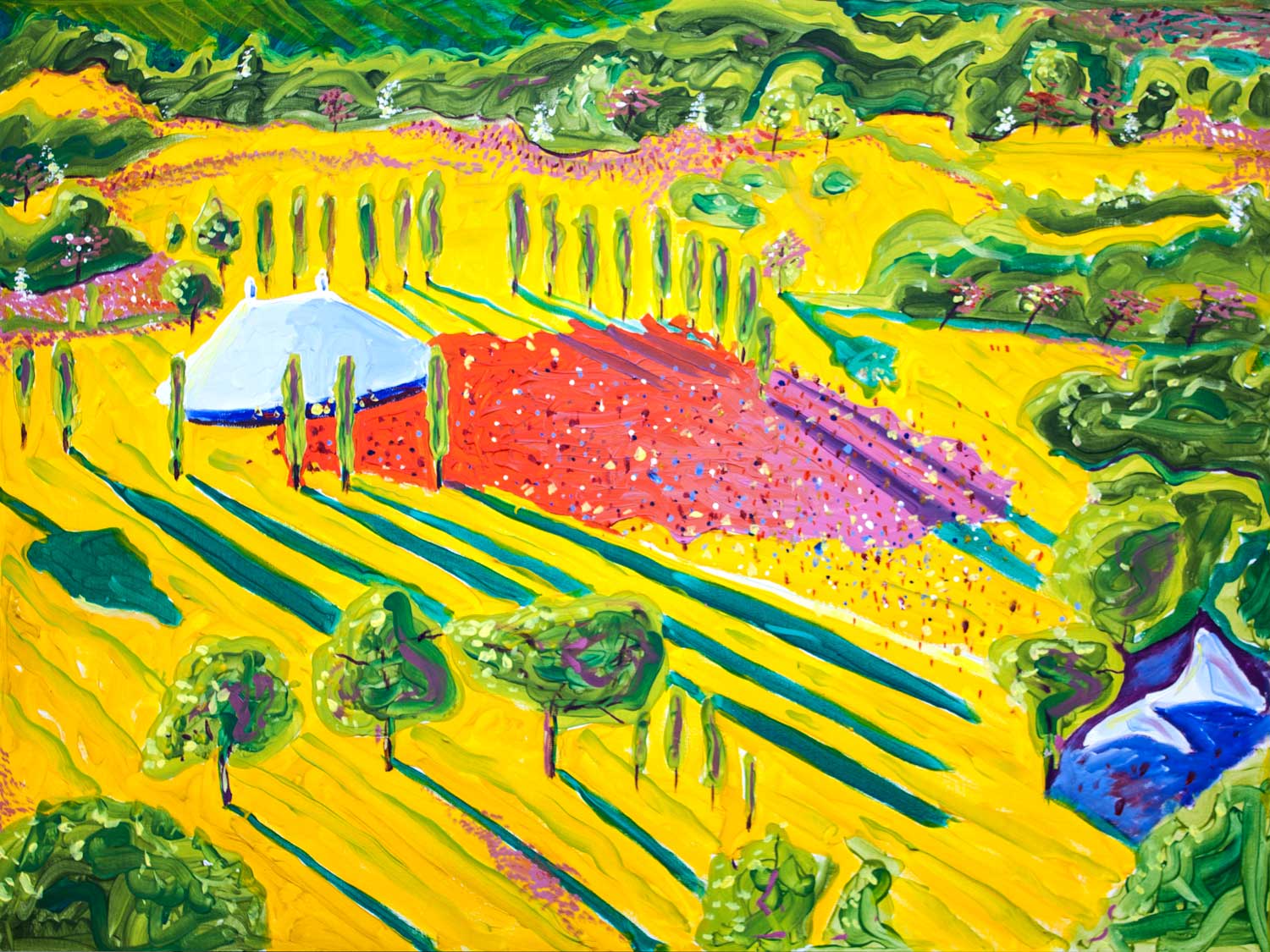 Mississippi River Festival: Lasting Shadows at Dusk oil on canvas 40 x 30 inches