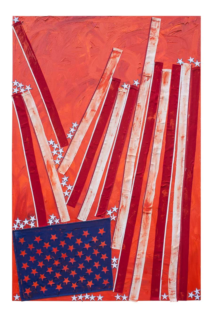 Dissecting Union v. Liberty oil paint and cotton fabric 50 x 74 inches