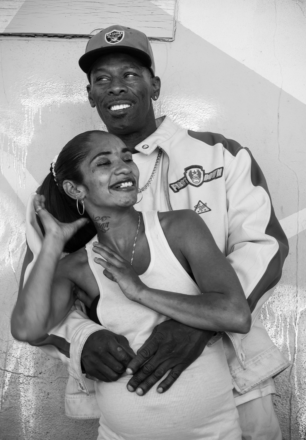 Damonique and her husband. She lost her baby.